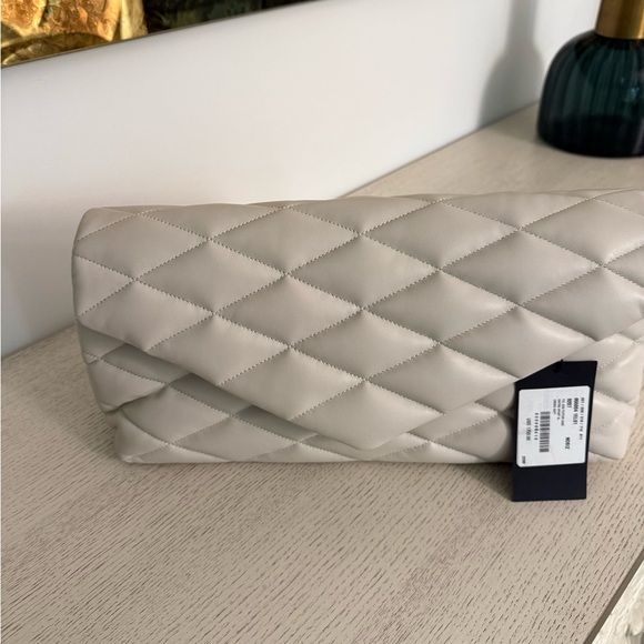 Saint Laurent Quilted Ivory Clutch - Picture 5 of 7